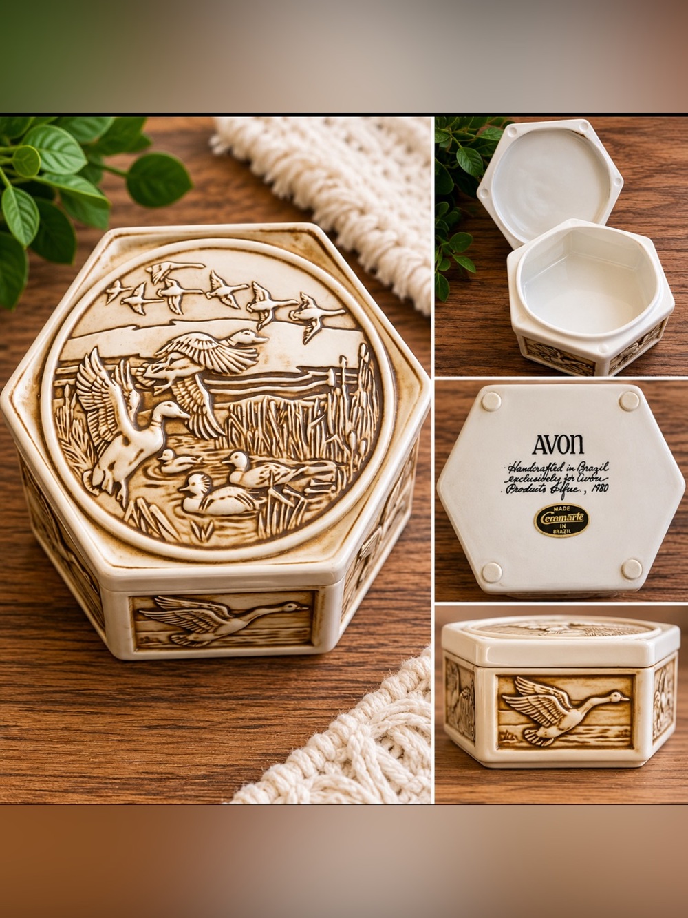 Vintage 1980 Avon trinket box